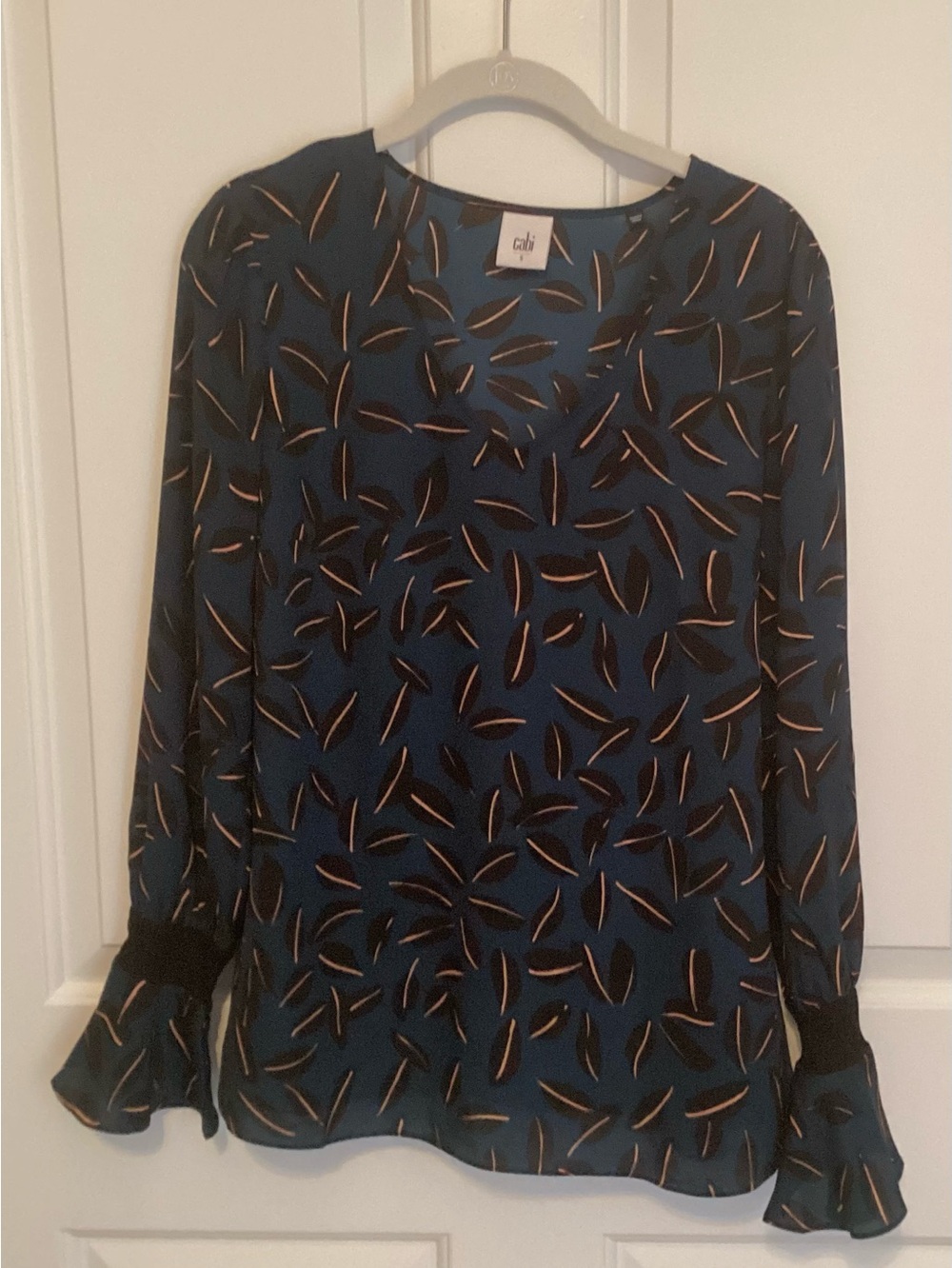 Cabi 3763 Shadow Leaf Blouse
